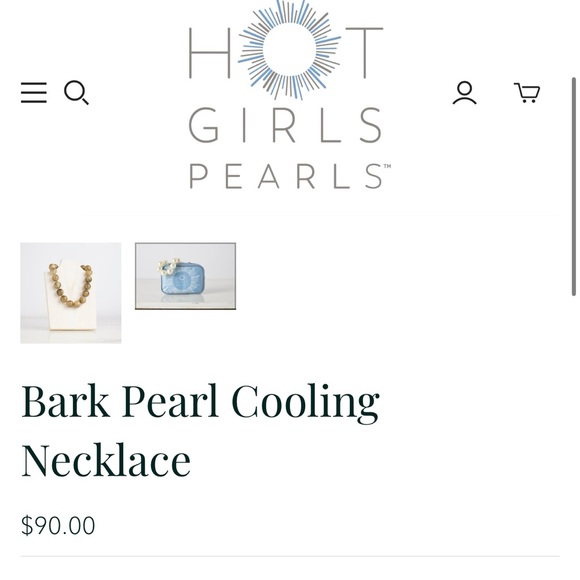💜 Hot Girl Pearls - Freezable Cooling Necklace NWT - Picture 2 of 6
